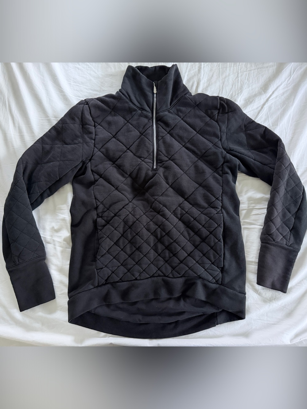 Lulu lemon Quilted Half-Zip Black Women's Jacket size 8 / M